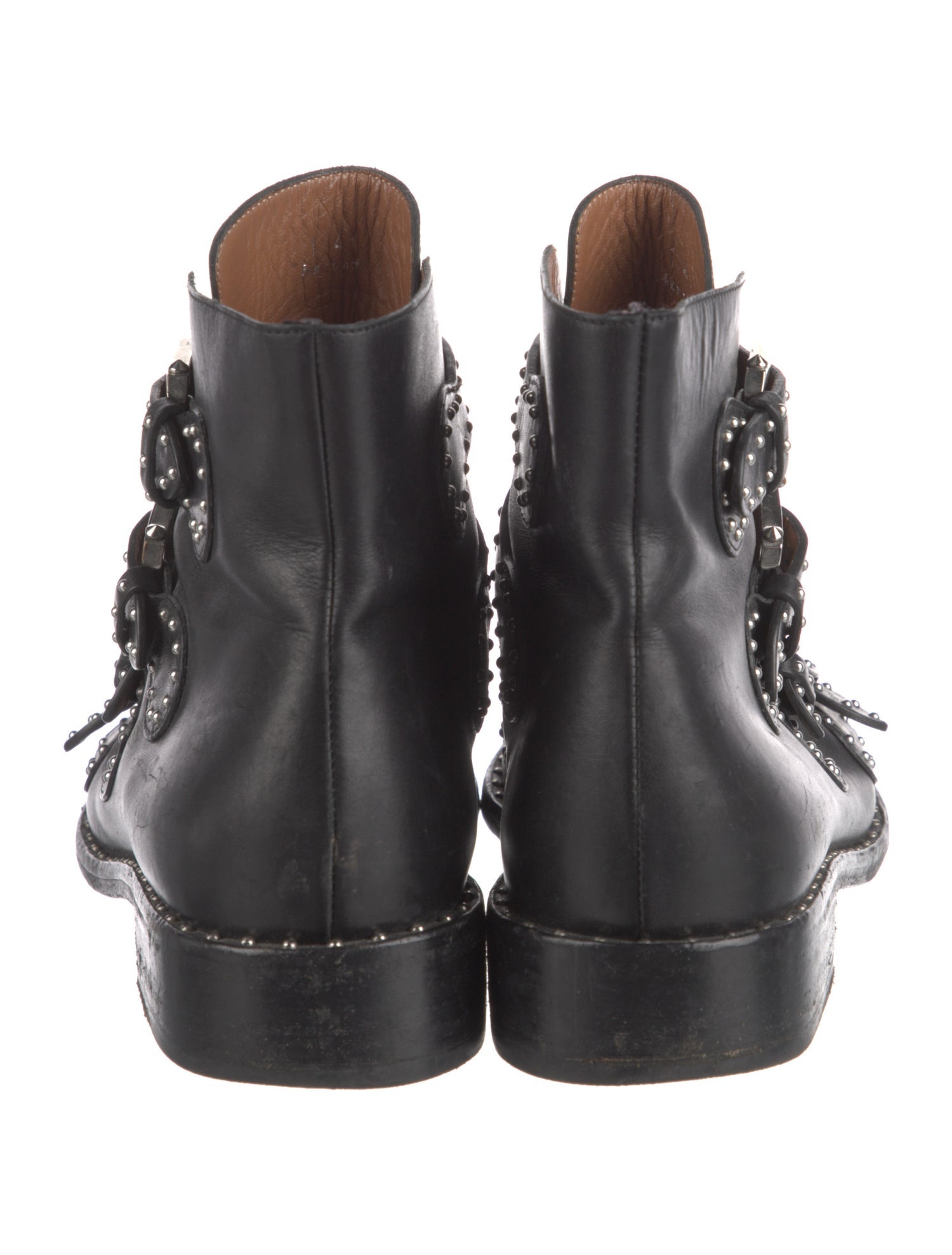 Givenchy Leather Animal Print Boots